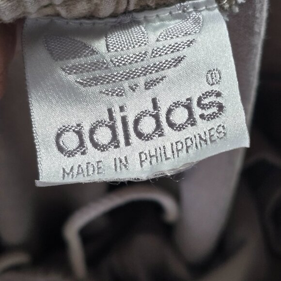 Adidas Originals Vintage Pants Mens 34 Beige Tan Trefoil 80s 90s - Picture 9 of 10